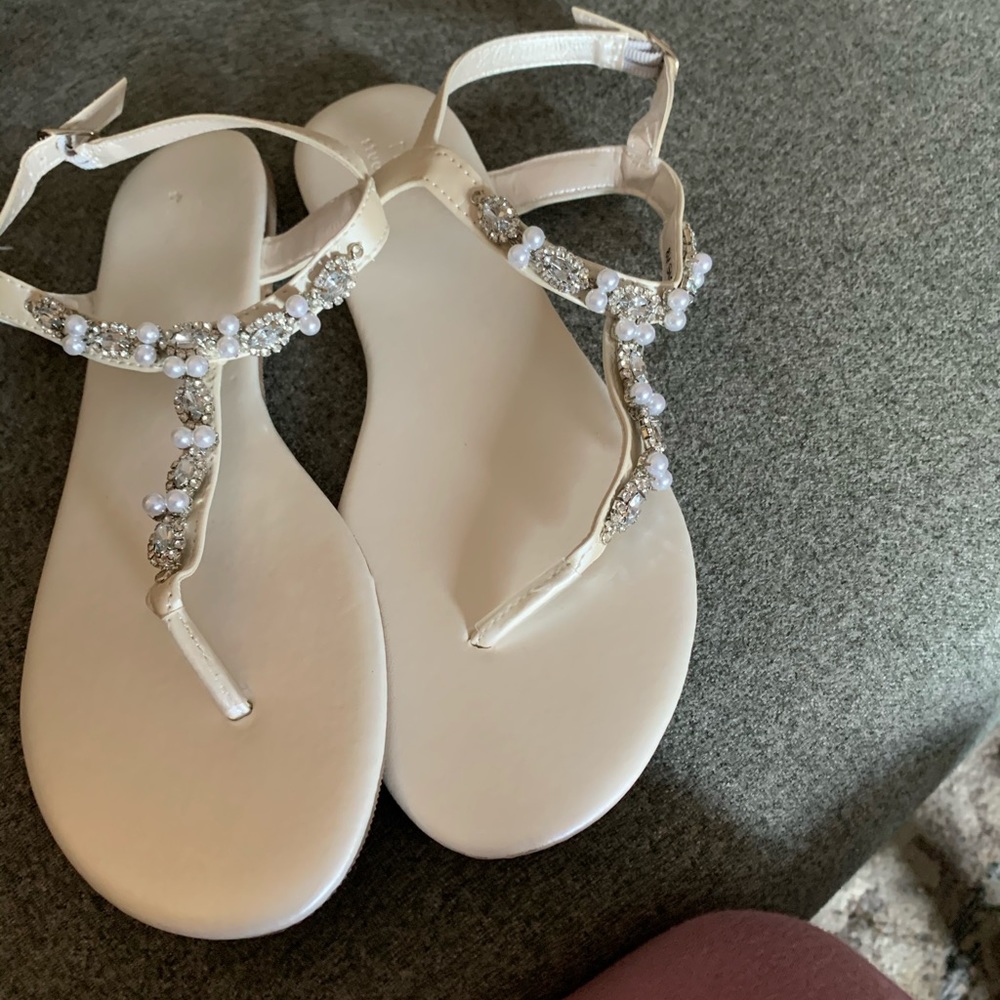 Never worn bridal sandals!